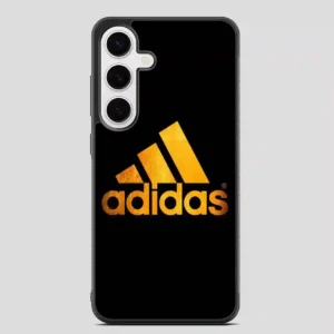 Adidas Black Brown Logo Samsung Galaxy S24 Plus Case
