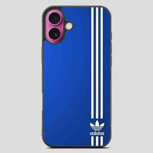 Adidas Blue Line Corner iPhone 16 Plus Case