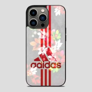 Adidas Flower Red iPhone 13 Pro Case