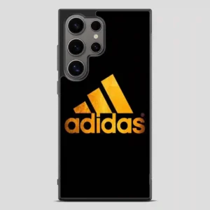 Adidas Logo Gpld Black Samsung Galaxy S24 Ultra Case
