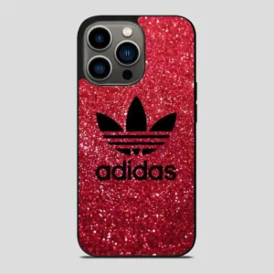 Adidas Red Glitter iPhone 13 Pro Case