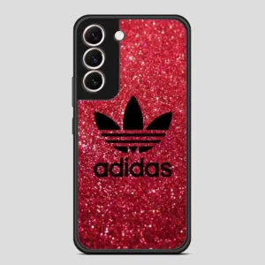 Adidas Red Glitter Samsung Galaxy S22 Case