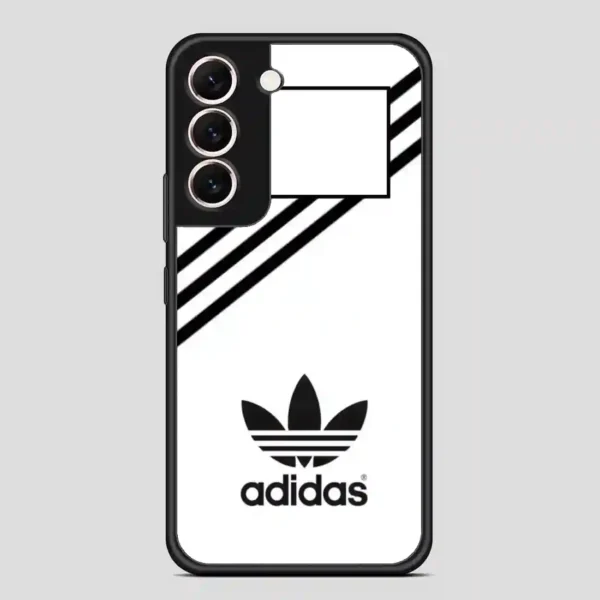 Adidas White Strip Samsung Galaxy S22 Case