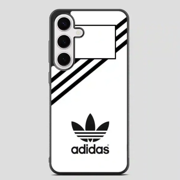 Adidas White Strip Samsung Galaxy S24 Plus Case