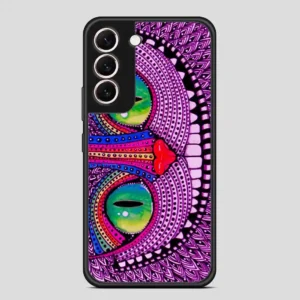 Alice In Wonderland Cat Purple Samsung Galaxy S22 Case