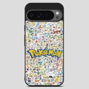 All Pokemon Caracter Collage Google Pixel 9 Pro XL Case