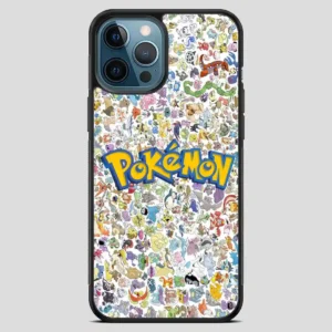 All Pokemon Caracter Collage iPhone 12 Pro Max Case