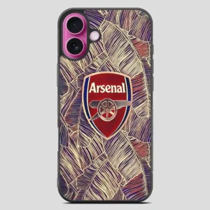 Arsenal Football Club Art iPhone 16 Plus Case