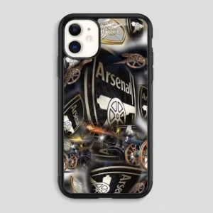 Arsenal Football Club Collage Gold iPhone 11 Case