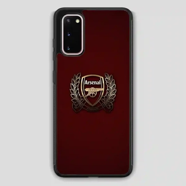 Arsenal Football Club Gold Samsung Galaxy S20 Case