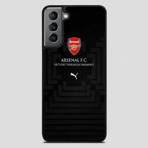 Arsenal Football Club Victory Through Harmony Samsung Galaxy S21 Plus Case
