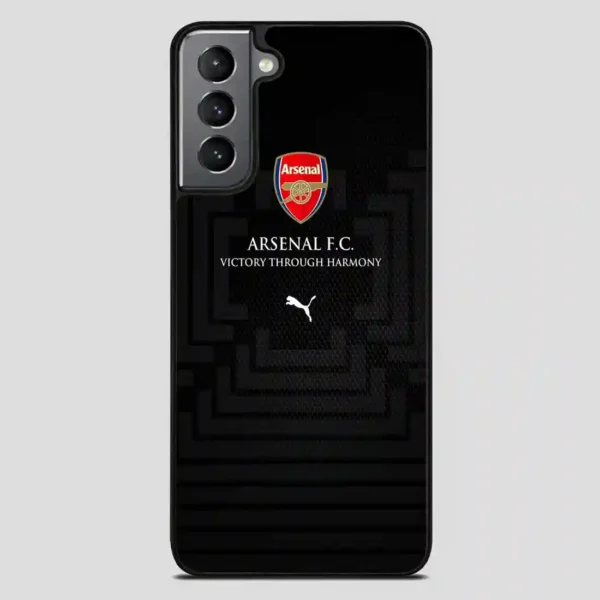 Arsenal Football Club Victory Through Harmony Samsung Galaxy S21 Plus Case