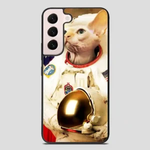 Astronaut Cat Retro Samsung Galaxy S22 Plus Case