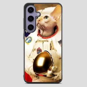 Astronaut Cat Retro Samsung Galaxy S23 Plus Case