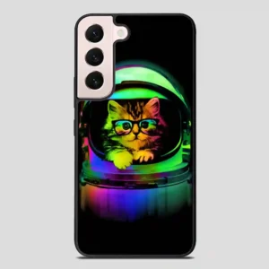 Astronaut Cat Vintage Samsung Galaxy S22 Plus Case