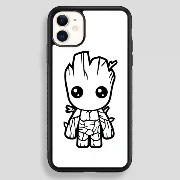Baby Groot Funny iPhone 12 Case