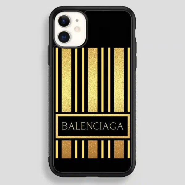 Balenciaga Line Golden iPhone 12 Case