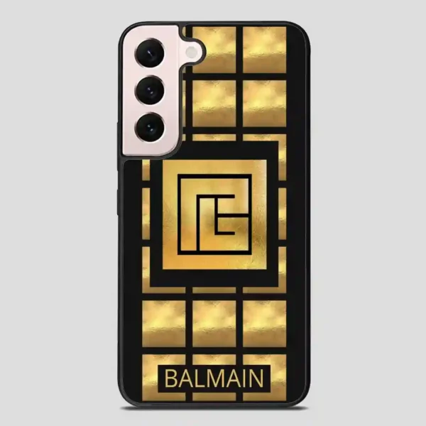 Balmain Paris Golden Samsung Galaxy S22 Plus Case