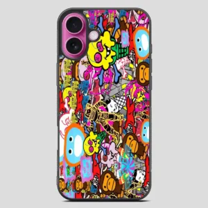 Bbc Background Icecream Background iPhone 16 Plus Case