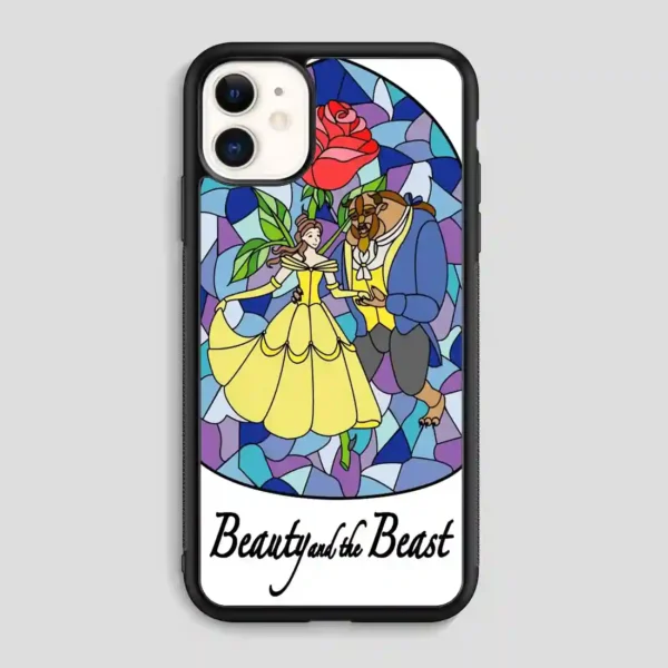 Beauty And The Beast Stayned Glass iPhone 11 Case
