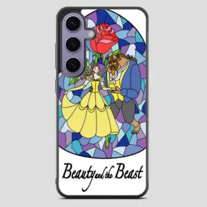Beauty And The Beast Stayned Glass Samsung Galaxy S23 Plus Case