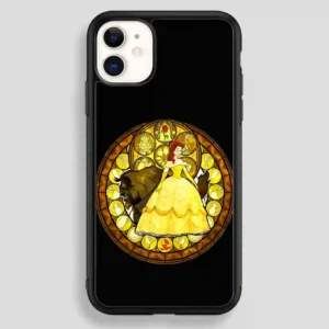 Belle Stained Glass Disney Princess iPhone 12 Case