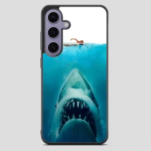 Big White Shark Swim In Sea Samsung Galaxy S23 Plus Case