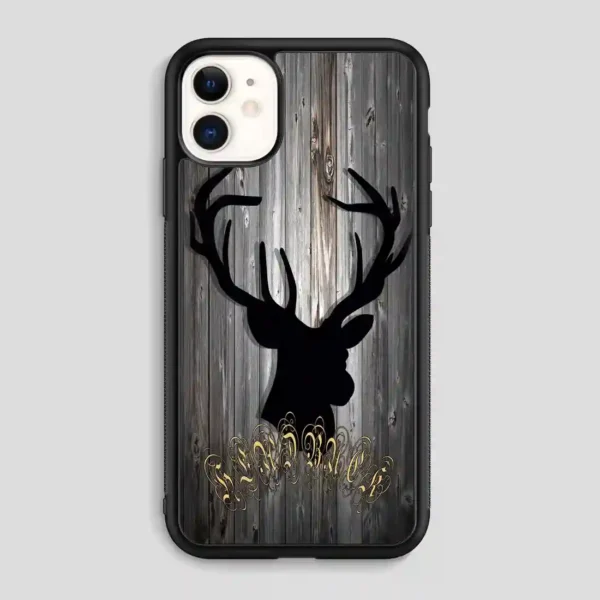 Black Head Buck iPhone 11 Case