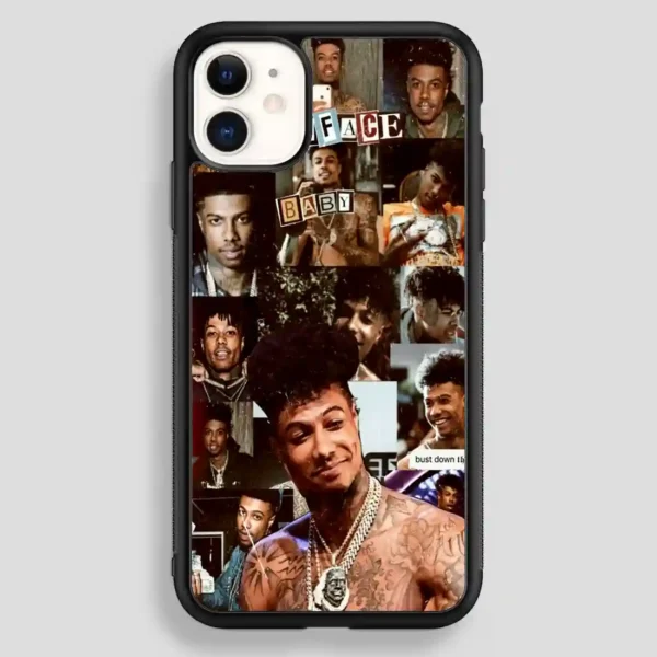 Blue Face Baby Rapper Collage iPhone 12 Case