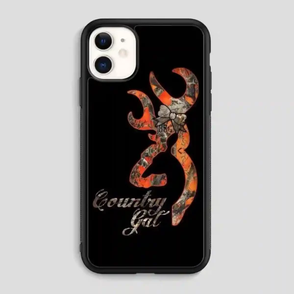 Browning Deer Camo Glitter iPhone 11 Case