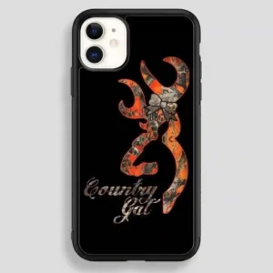 Browning Deer Camo Glitter iPhone 12 Case