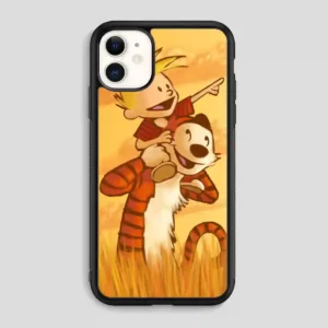 Calvin And Hobbes Friends Funny iPhone 11 Case