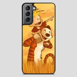 Calvin And Hobbes Friends Funny Samsung Galaxy S21 Plus Case