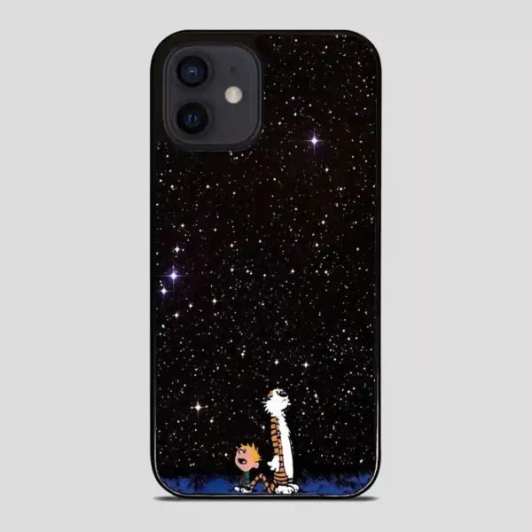 Calvin And Hobbes Galaxy iPhone 12 Mini Case