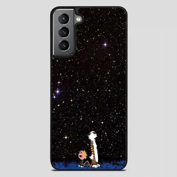 Calvin And Hobbes Galaxy Samsung Galaxy S21 Plus Case
