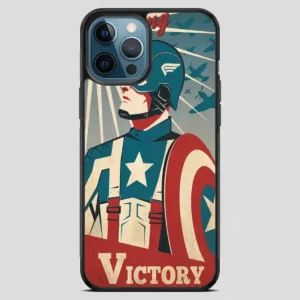 Captain America Retro Poster iPhone 12 Pro Max Case