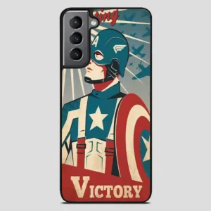 Captain America Retro Poster Samsung Galaxy S21 Plus Case