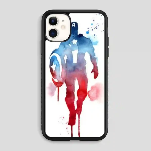 Captain America Water Color iPhone 11 Case