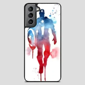 Captain America Water Color Samsung Galaxy S21 Plus Case