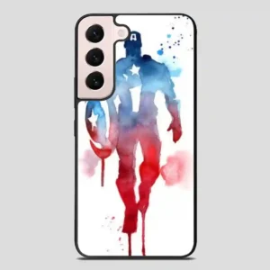 Captain America Water Color Samsung Galaxy S22 Plus Case