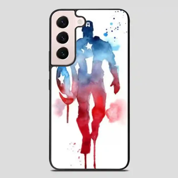 Captain America Water Color Samsung Galaxy S22 Plus Case