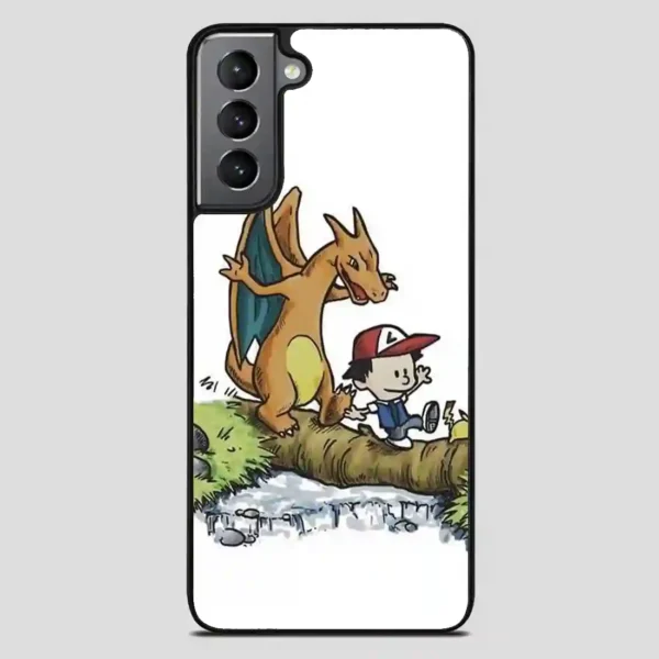 Captain Cal And A Tiger Named Hobbes Samsung Galaxy S21 Plus Case