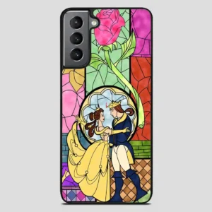 Cartoon Beauty And The Beast Best Friend Prince And Princess Samsung Galaxy S21 Plus Case