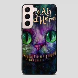Cat Alice In Wonderland Colorful Samsung Galaxy S22 Plus Case