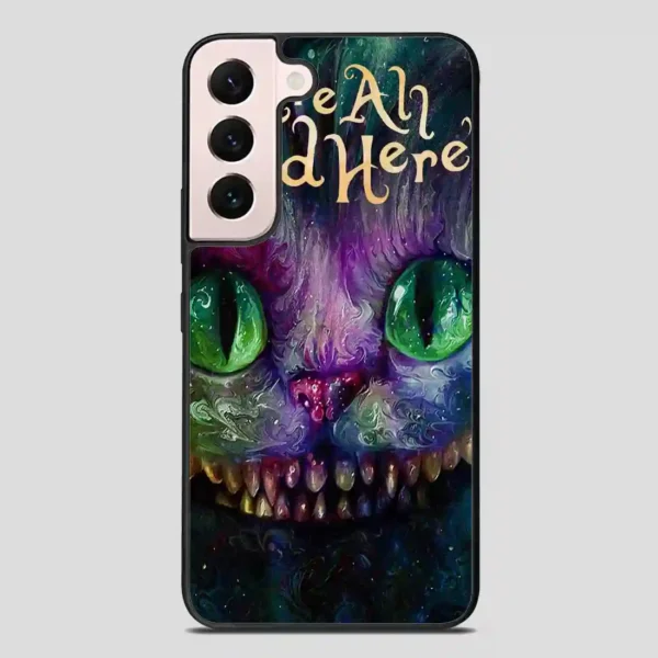 Cat Alice In Wonderland Colorful Samsung Galaxy S22 Plus Case
