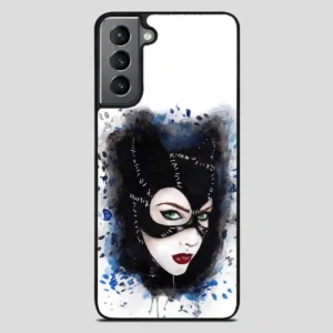 Catwoman Art Print Watercolor Samsung Galaxy S21 Plus Case