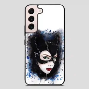 Catwoman Art Print Watercolor Samsung Galaxy S22 Plus Case