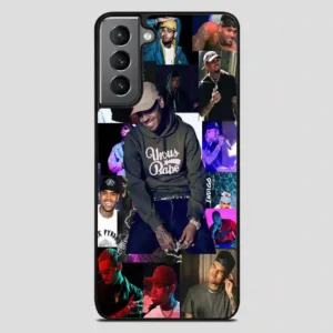 Chris Brown Rapper Collage Samsung Galaxy S21 Plus Case