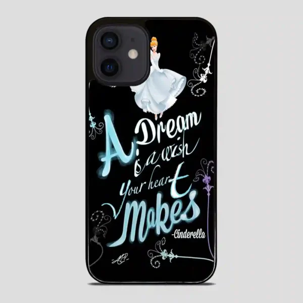 Cinderella Disney Black iPhone 12 Mini Case