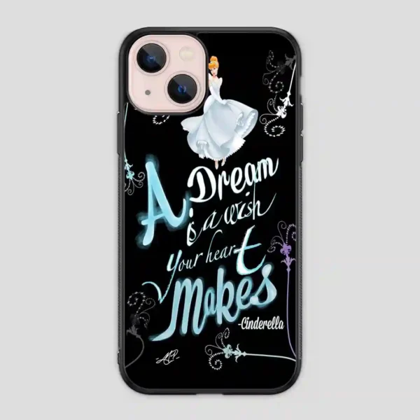 Cinderella Disney Black iPhone 13 Mini Case